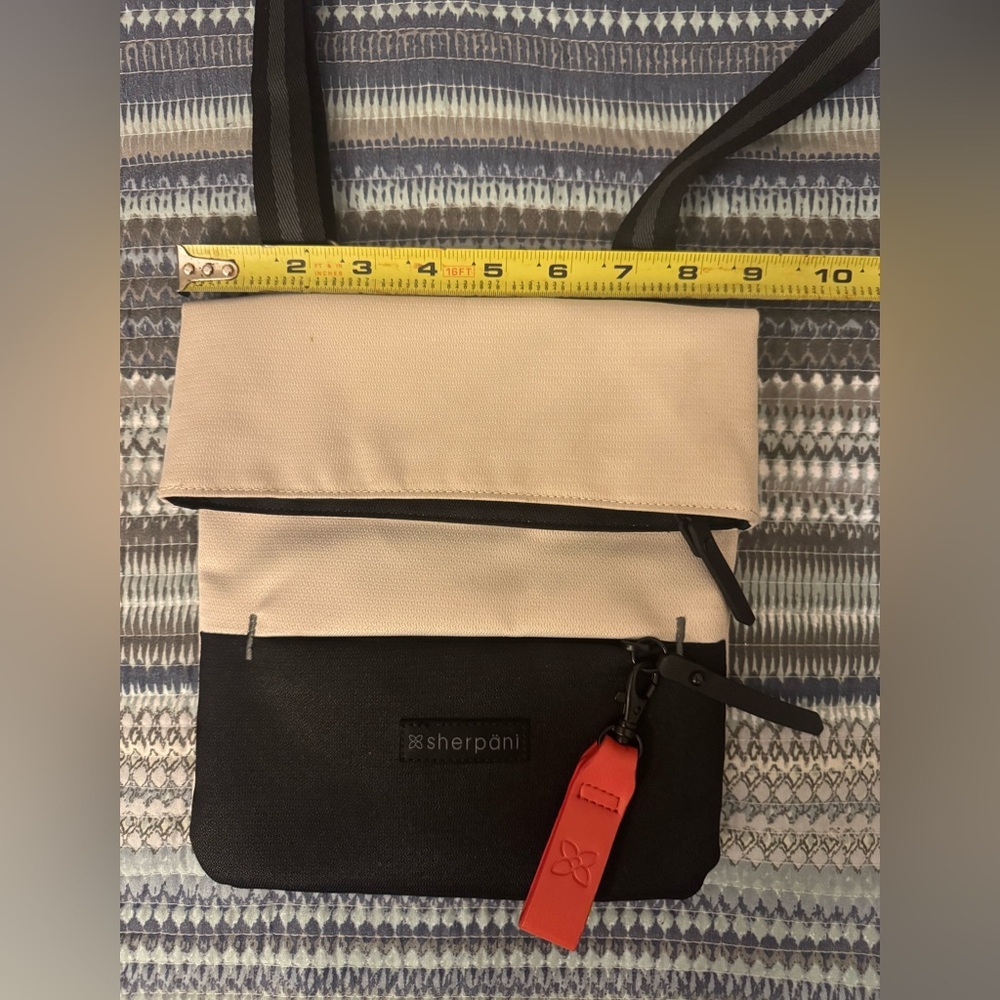 Sherpani Two-Tone Crossbody with Red Accent - Picture 7 of 7
